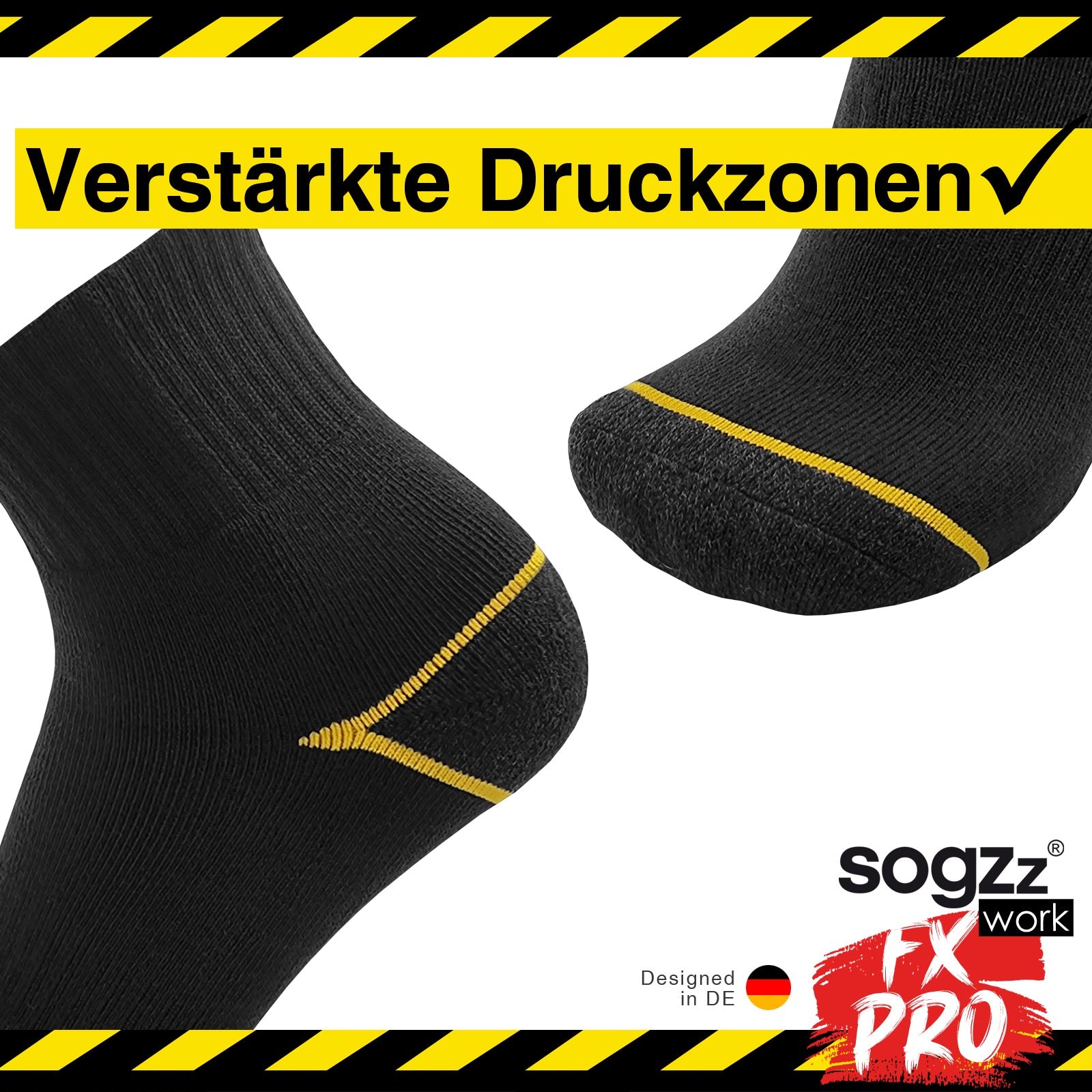 Arbeitssocken FX PRO halbhoch | 4 Paar | Herren