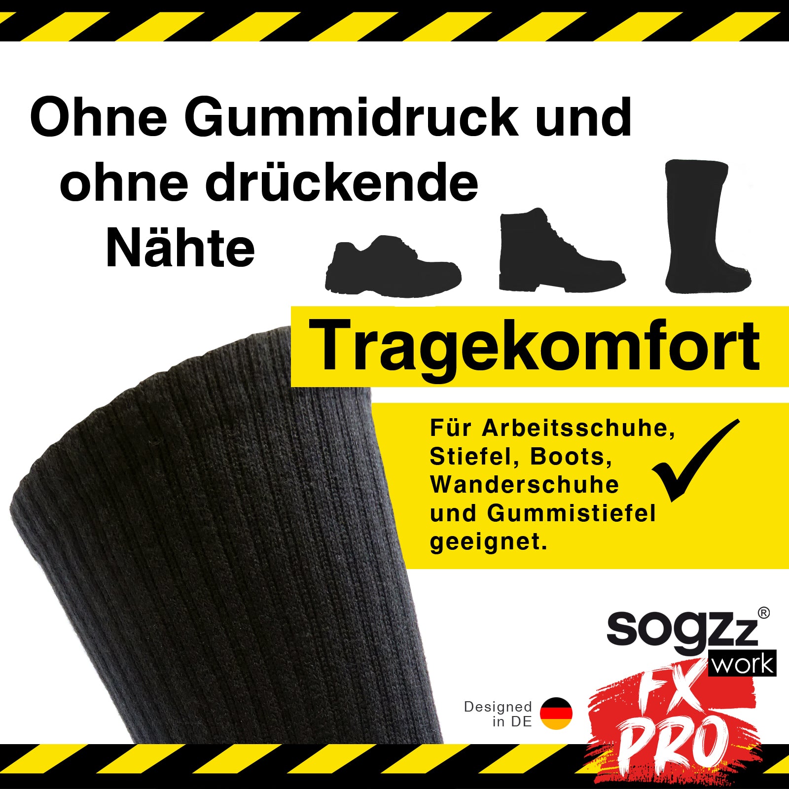 Arbeitssocken FX PRO | 4 Paar | Herren