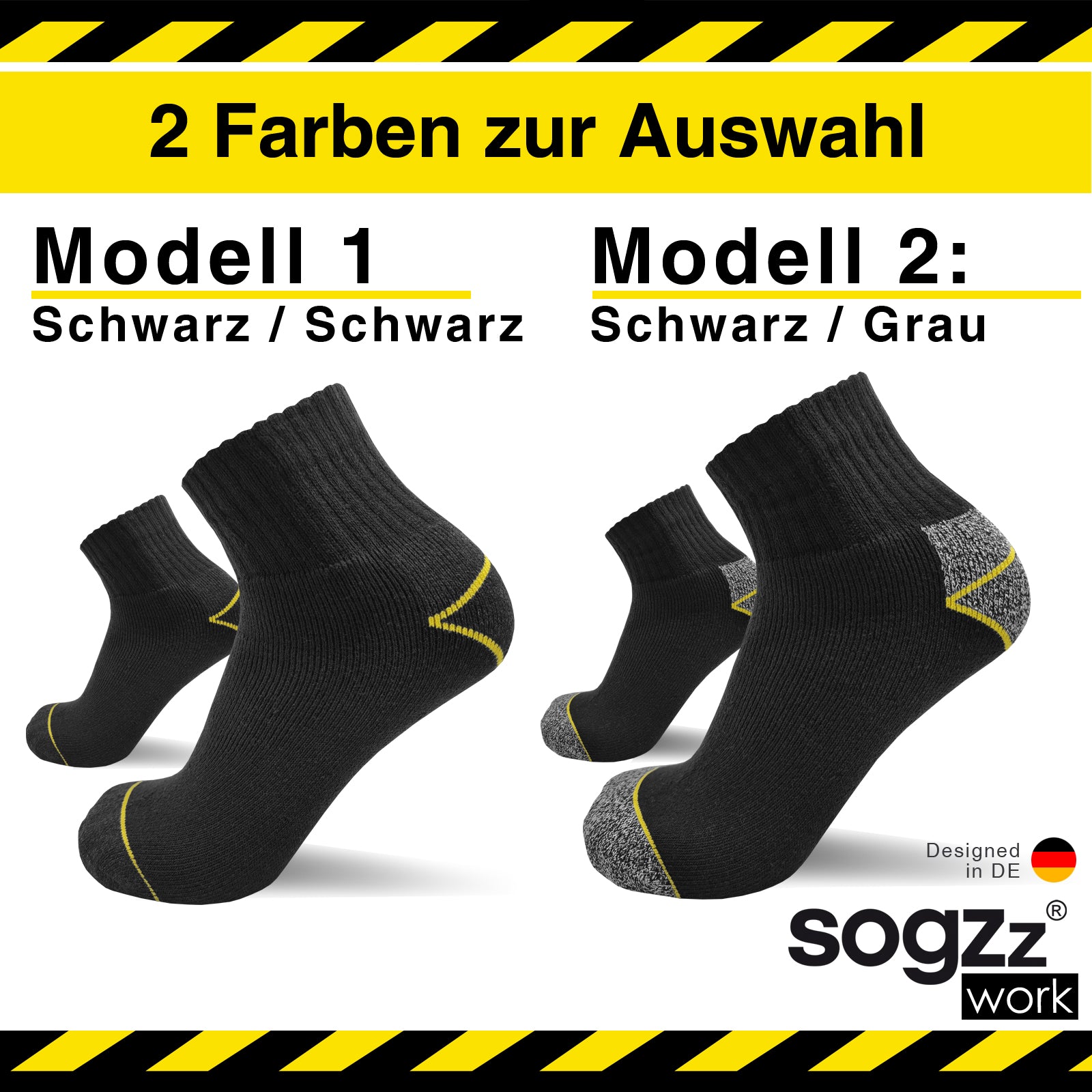 Arbeitssocken halbhoch | 6 Paar | Herren