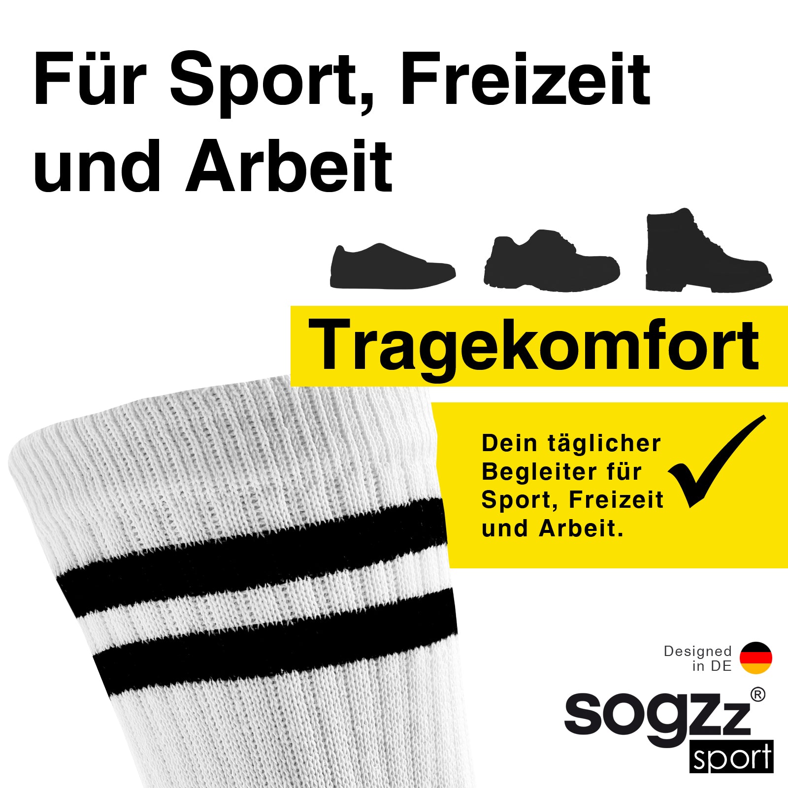 Retro Tennissocken | 4 Paar | Unisex