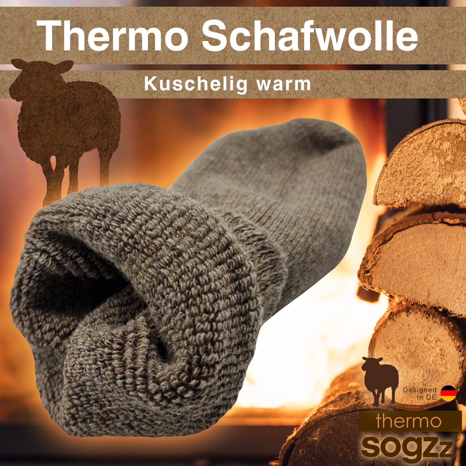 Warme Thermosocken | 2 Paar | Unisex