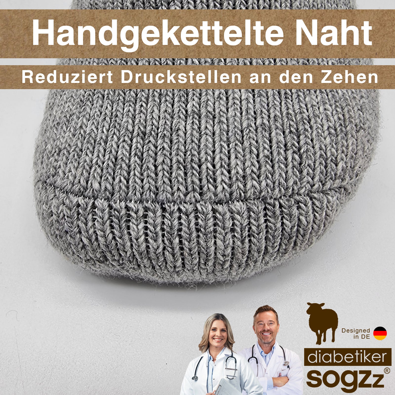 Warme Diabetiker Socken | 2 Paar | Unisex