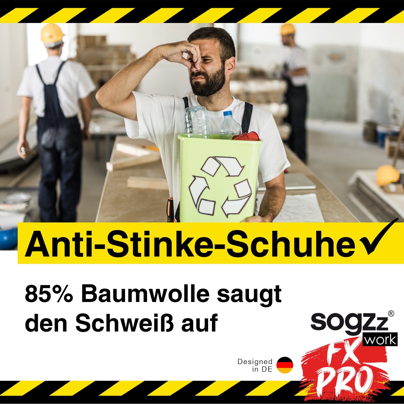 Arbeitssocken FX PRO halbhoch | 4 Paar | Herren