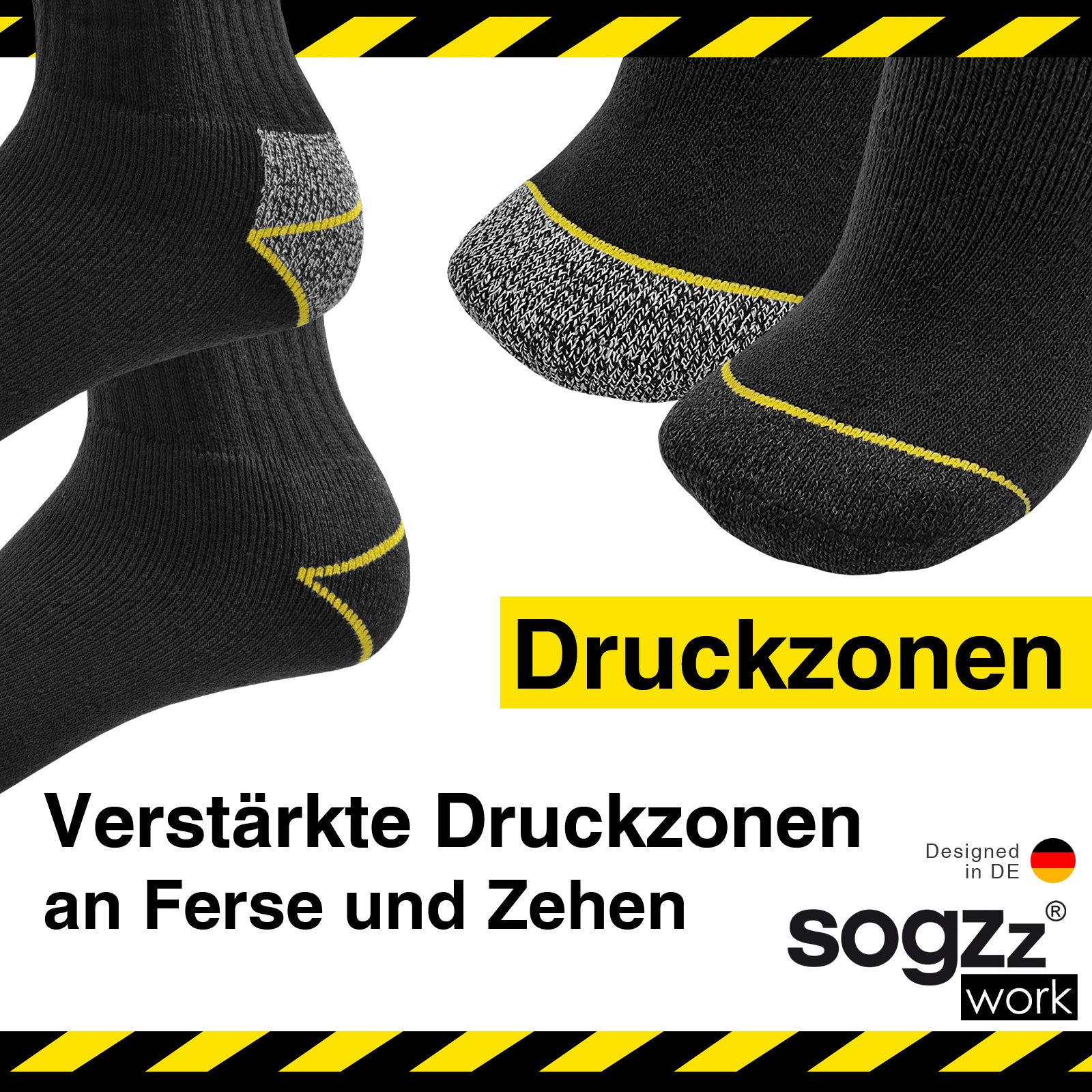 Arbeitssocken halbhoch | 6 Paar | Herren