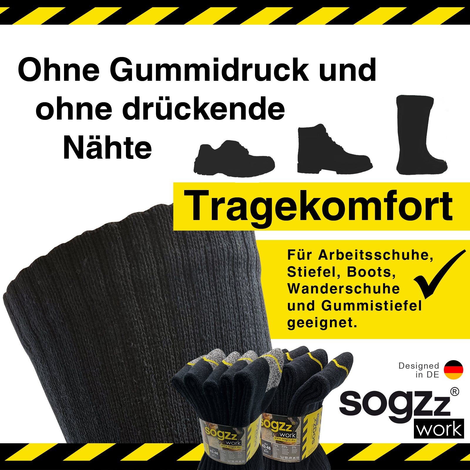 Arbeitssocken | 10 Paar | Herren