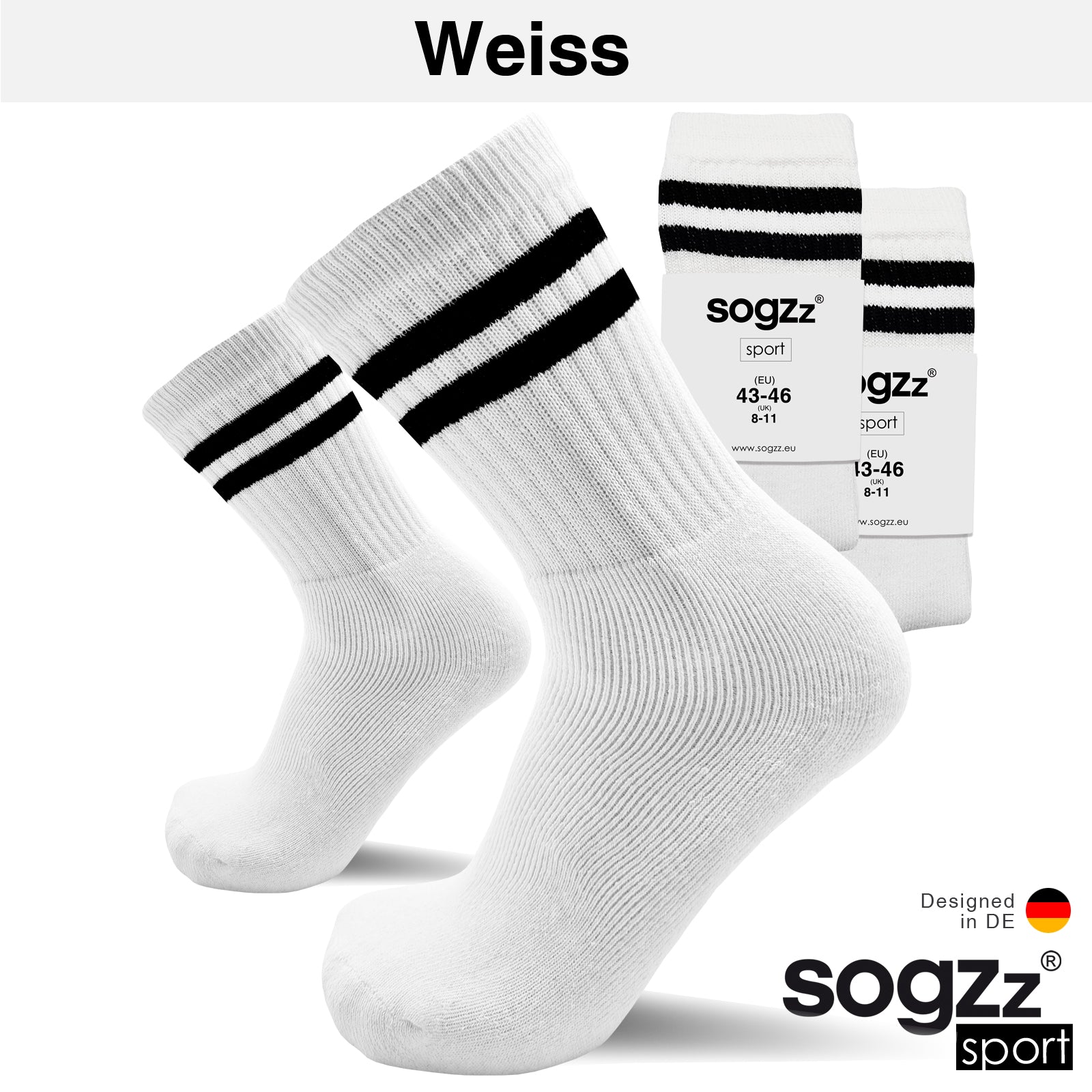 Retro Tennissocken | 4 Paar | Unisex