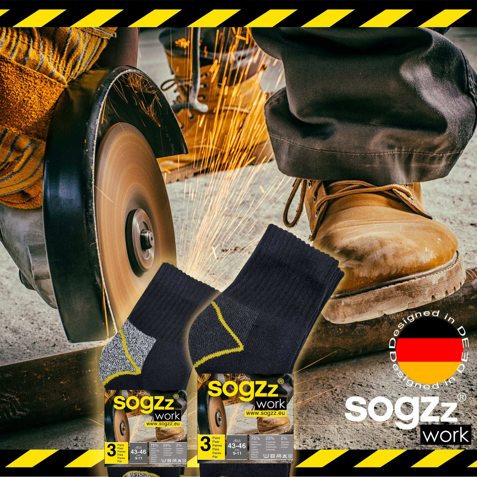 Arbeitssocken halbhoch | 6 Paar | Herren