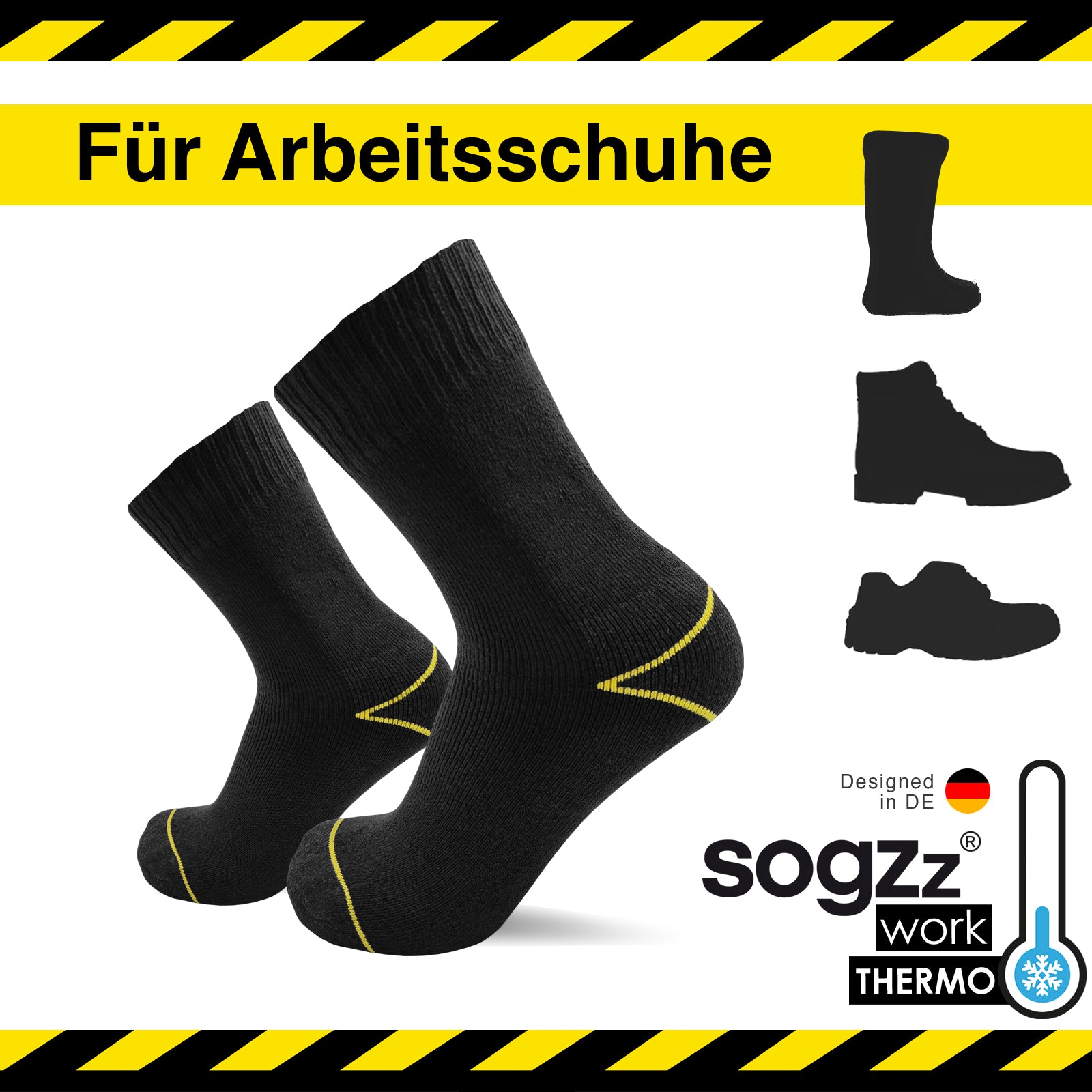 Thermo Arbeitssocken | 10 Paar | Herren