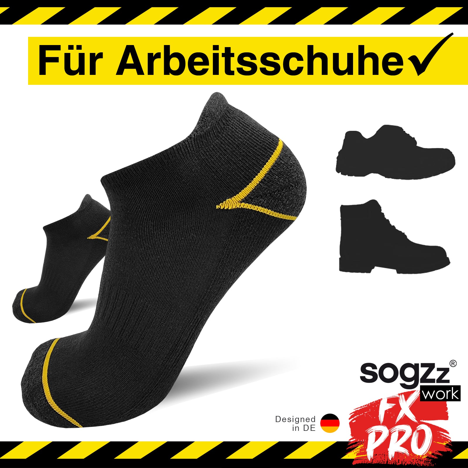 Arbeitssocken FX PRO kurz | 4 Paar | Herren