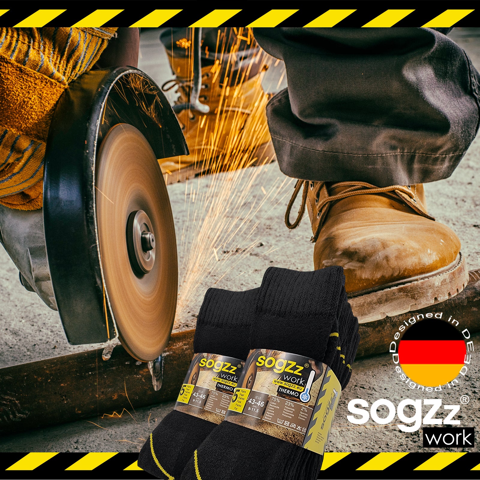 Thermo Arbeitssocken | 10 Paar | Herren