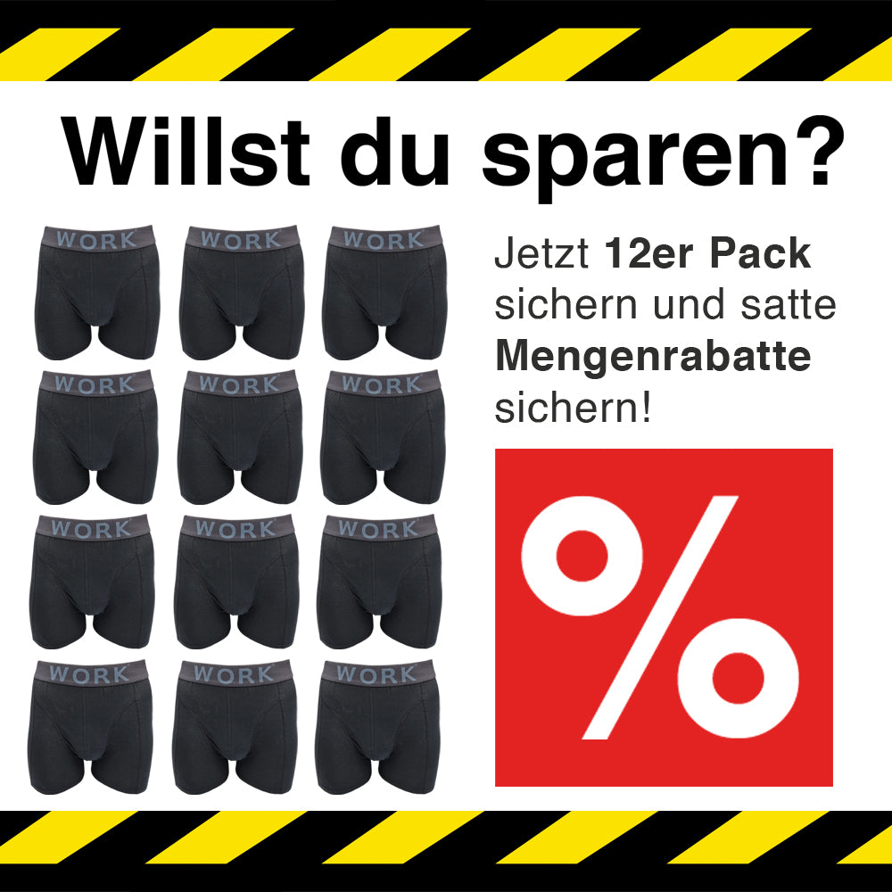 WORK Boxershorts | 4er Pack | Herren